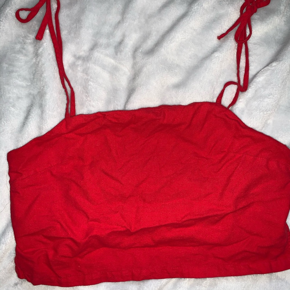 Brandy tie crop top